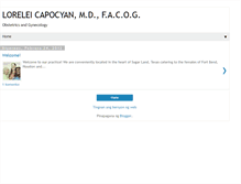 Tablet Screenshot of loreleicapocyanmd.com